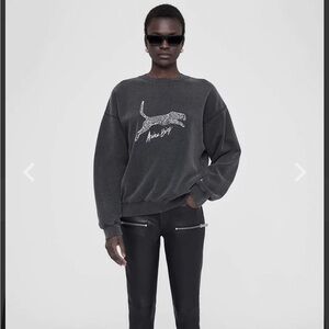 Black Sweater with Graphic Design